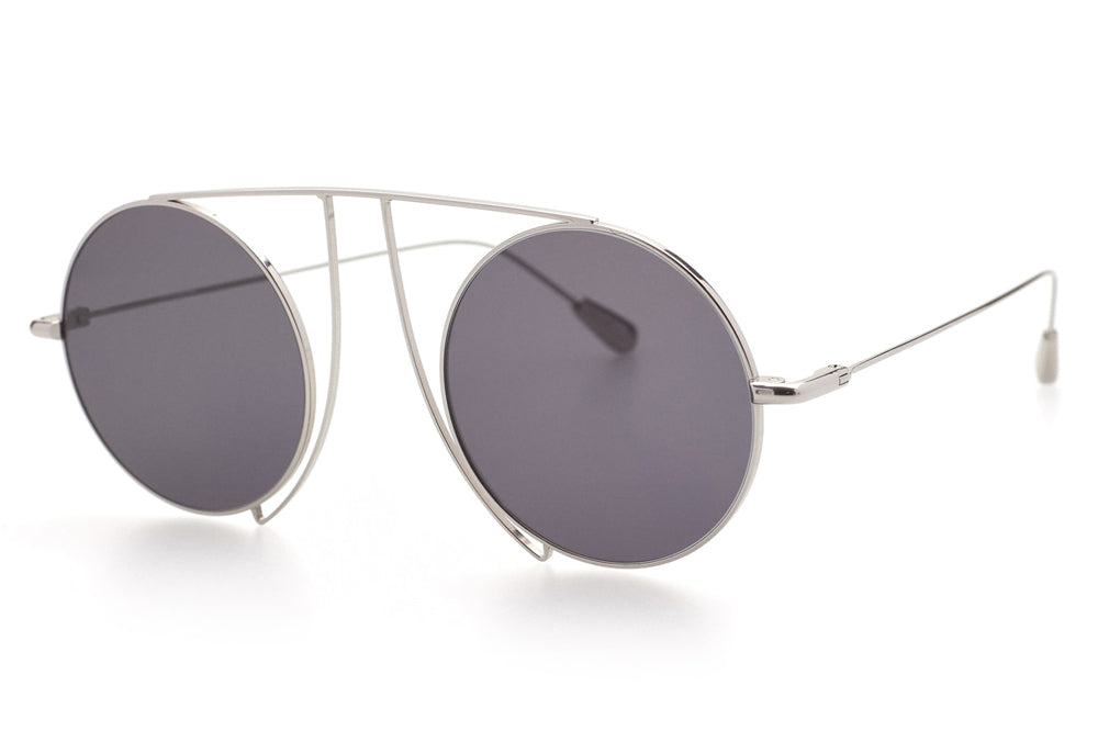 Kaleos Eyehunters - Jefferies Sunglasses Silver with Grey Lenses
