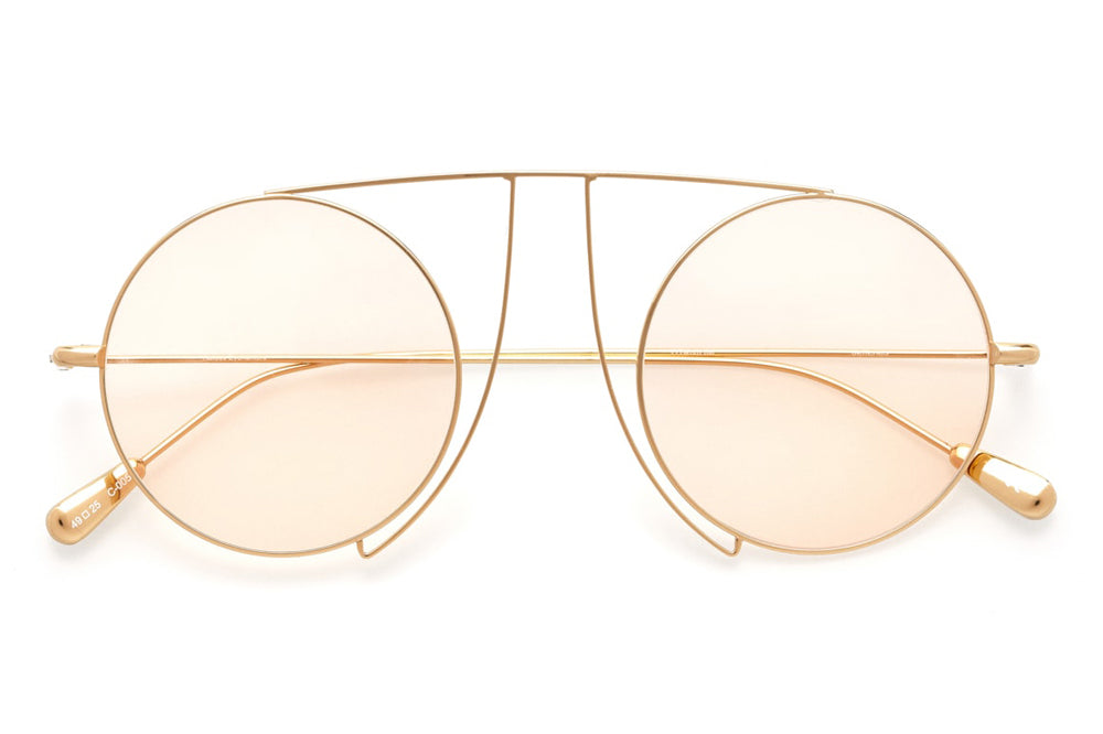 Kaleos Eyehunters - Jefferies Sunglasses Gold with Pink Lenses