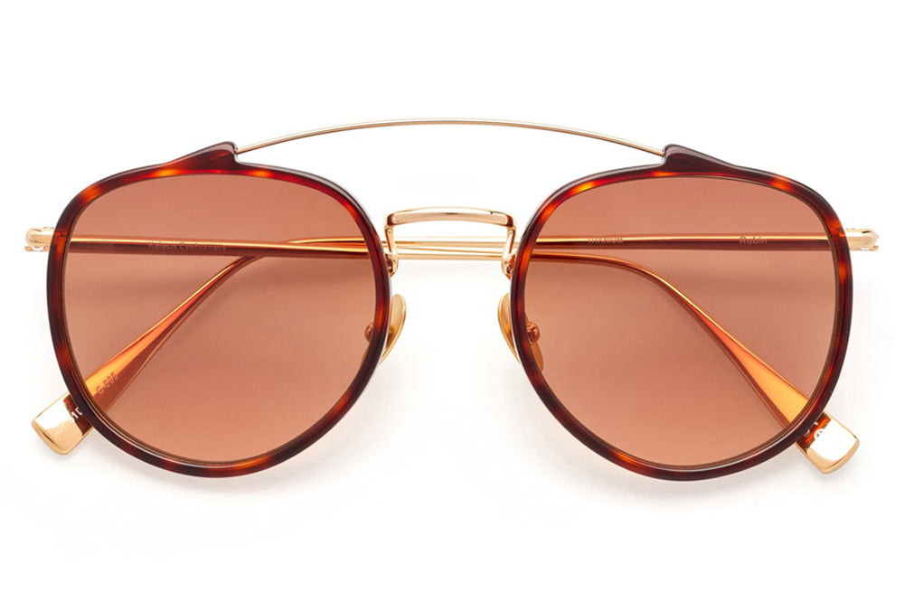 Kaleos Eyehunters - Rubin Sunglasses Red Tortoise/Gold