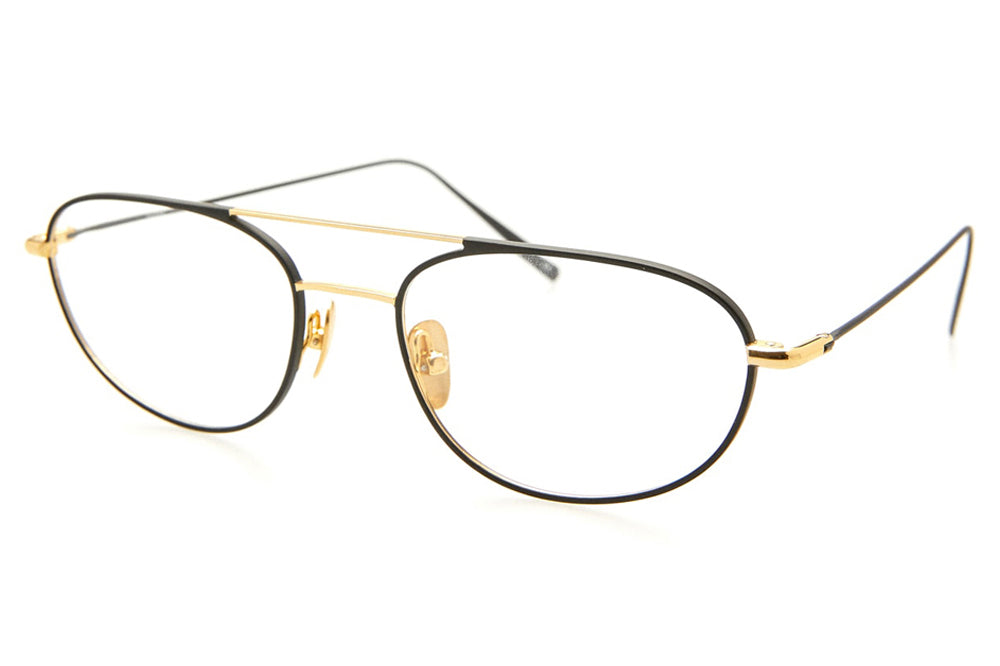 Kaleos Eyehunters - Di Vita Eyeglasses Gold/Black