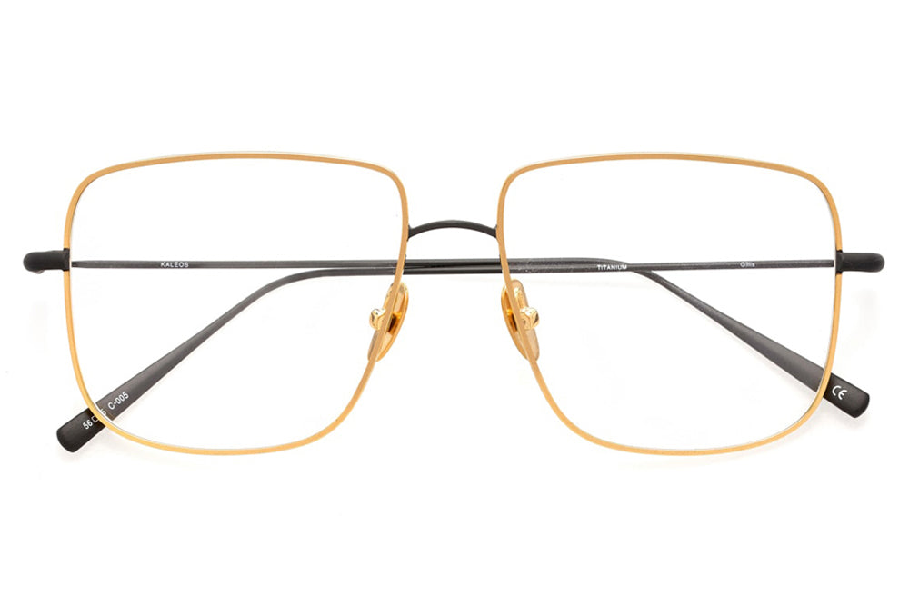 Kaleos Eyehunters - Gillis Eyeglasses Black/Gold
