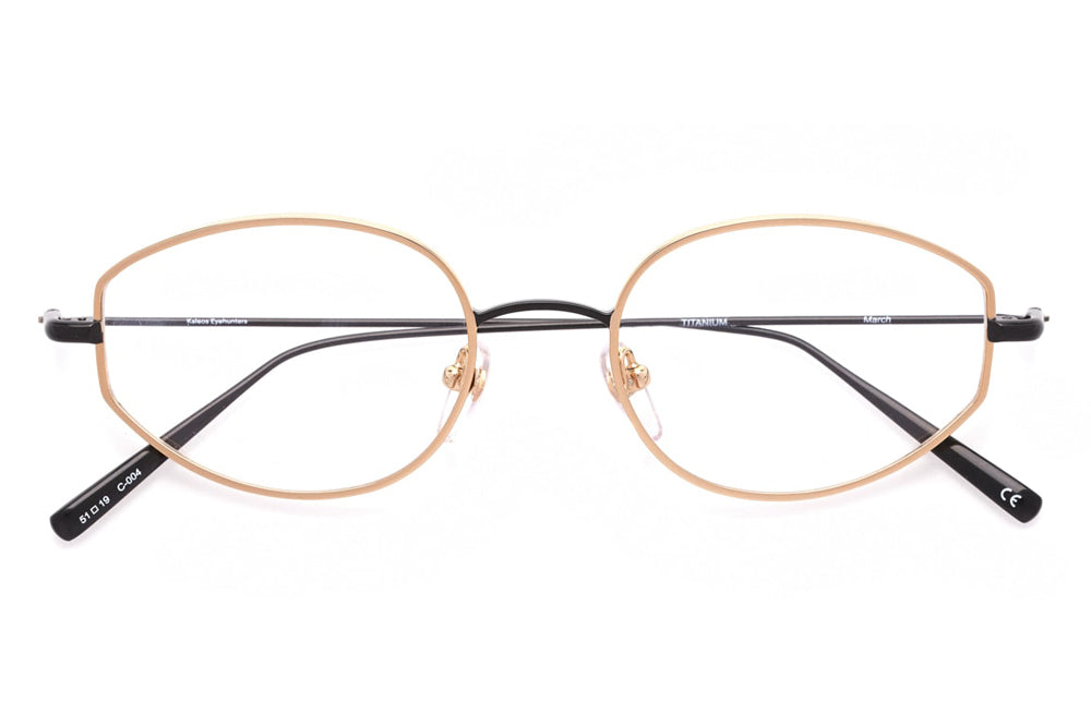 Kaleos Eyehunters - March Eyeglasses Gold/Black