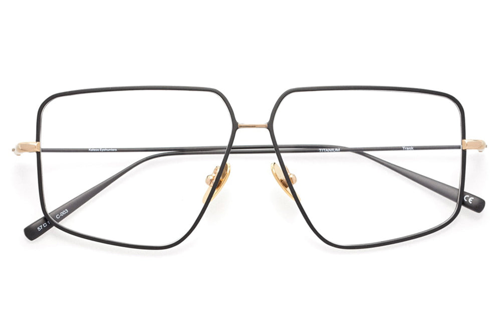 Kaleos Eyehunters - Trask Eyeglasses Black/Gold