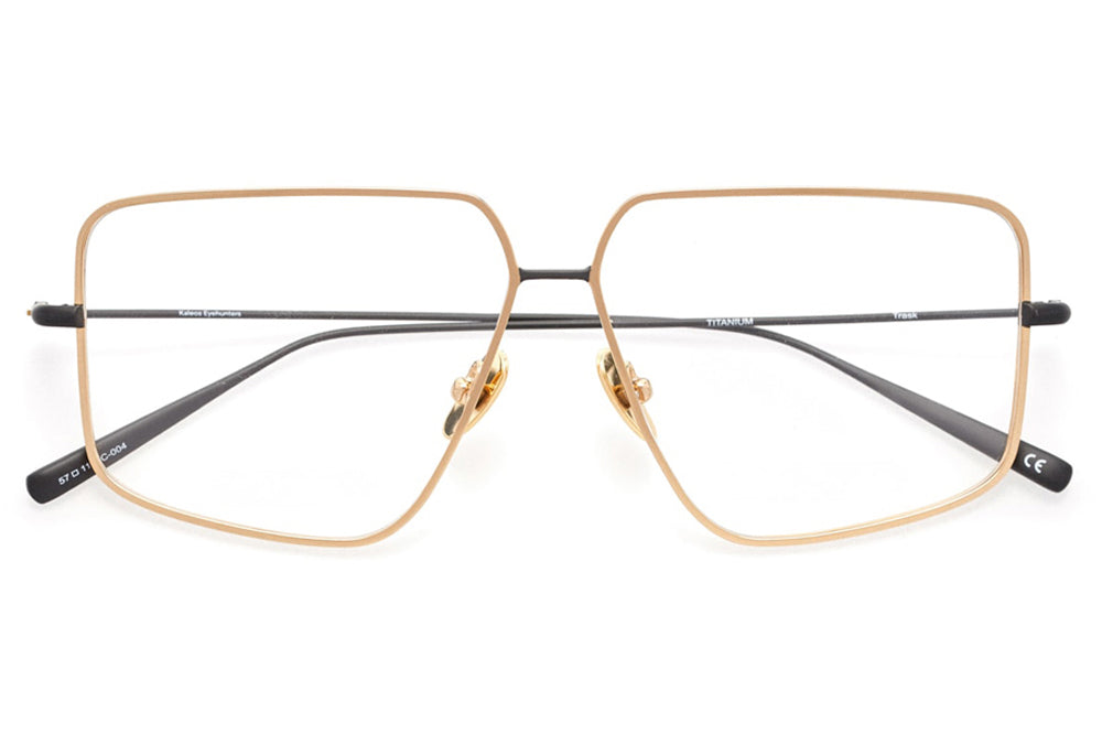Kaleos Eyehunters - Trask Eyeglasses Gold/Black