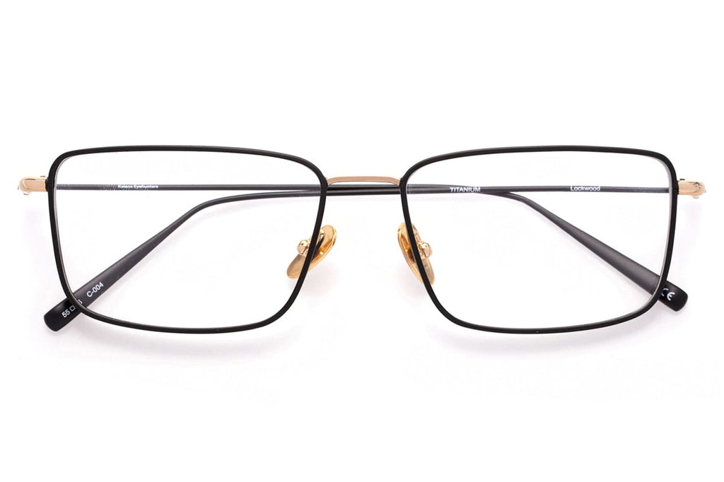 Kaleos Eyehunters - Lockwood Eyeglasses Black/Gold