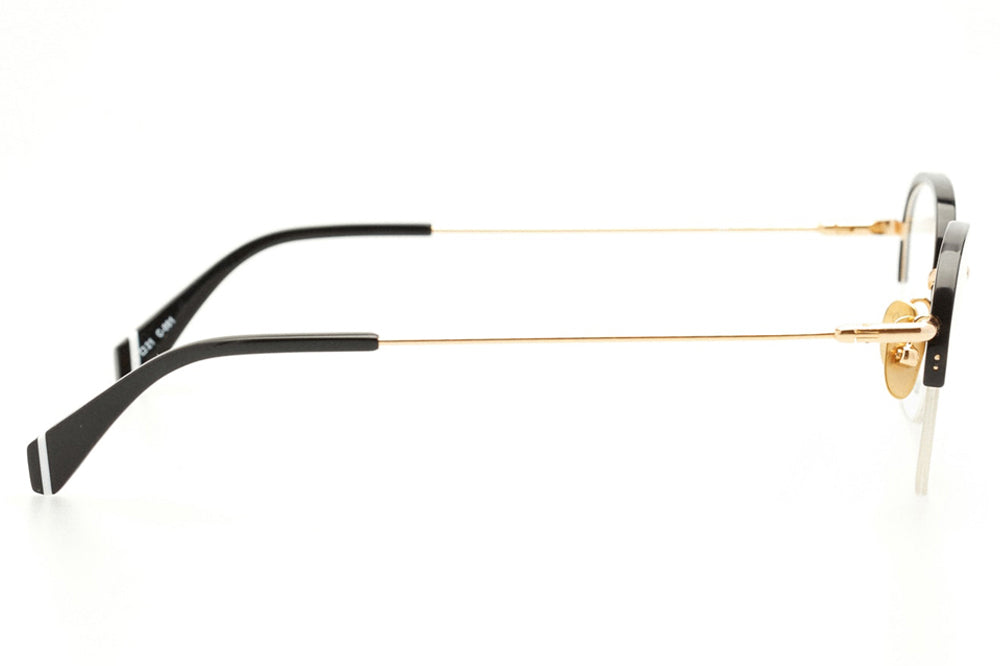 Kaleos Eyehunters - Page Eyeglasses Black/Gold