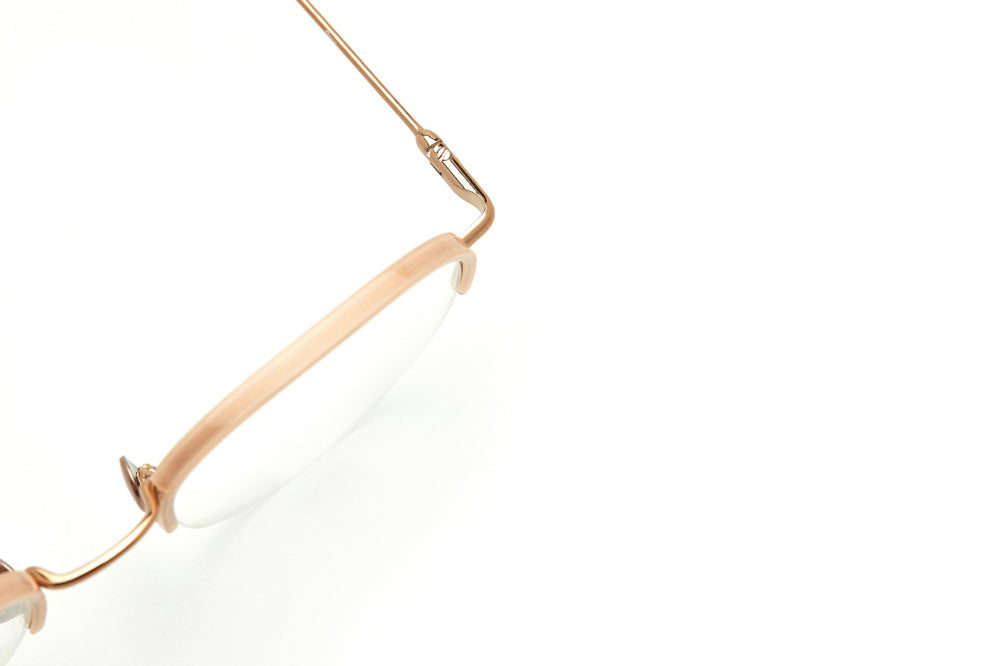Kaleos Eyehunters - Page Eyeglasses Gold/Transparent Pink