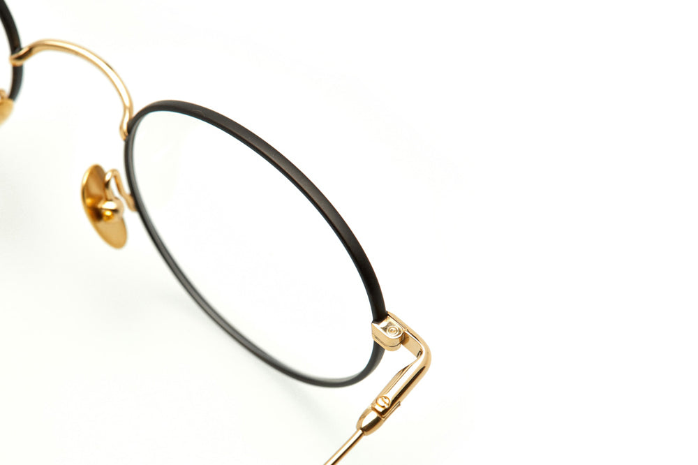 Kaleos Eyehunters - Blaxter Eyeglasses Black/Gold
