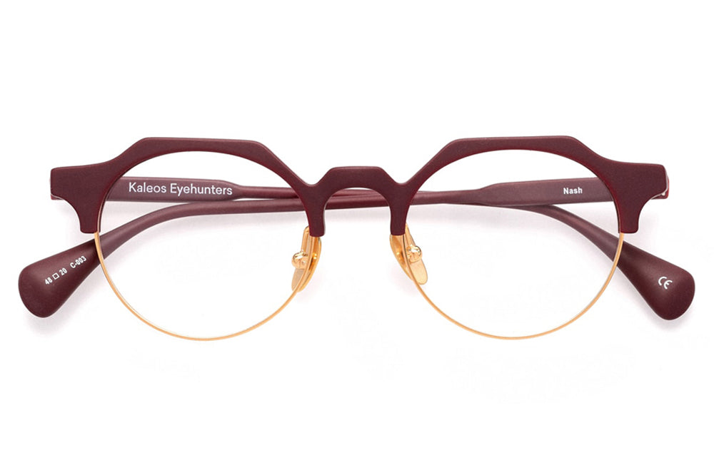 Kaleos Eyehunters - Nash Eyeglasses Burgundy