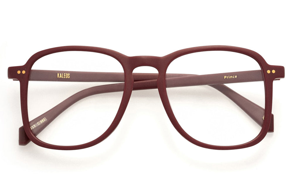 Kaleos Eyehunters - Prince Eyeglasses Matte Burgundy