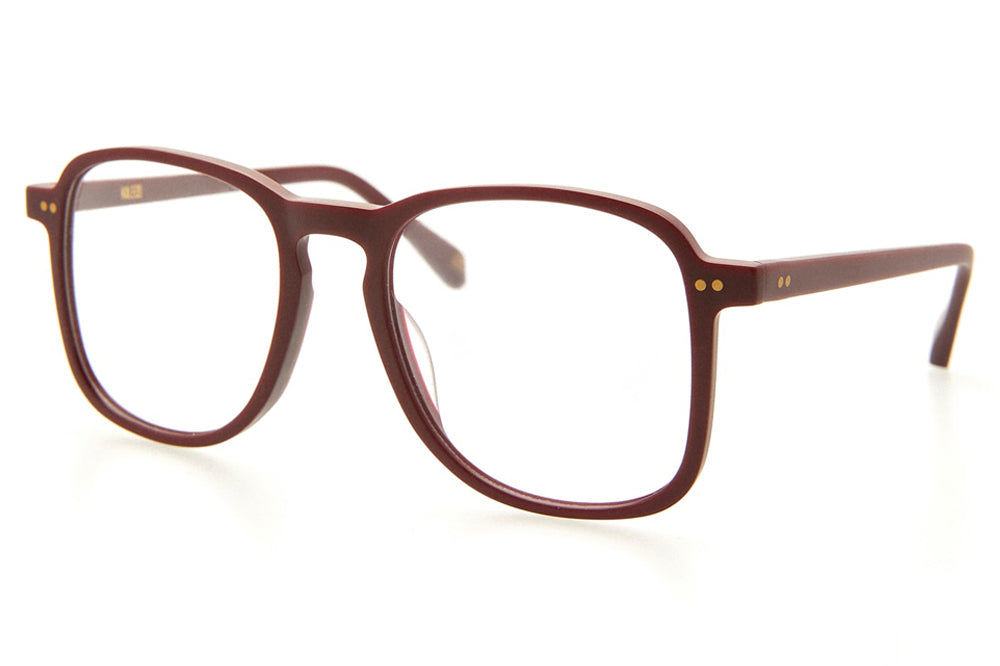 Kaleos Eyehunters - Prince Eyeglasses Matte Burgundy