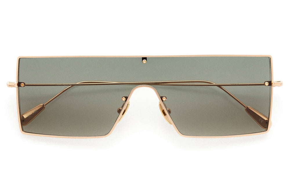 Kaleos Eyehunters - Anderson Sunglasses Gold with Green Lenses