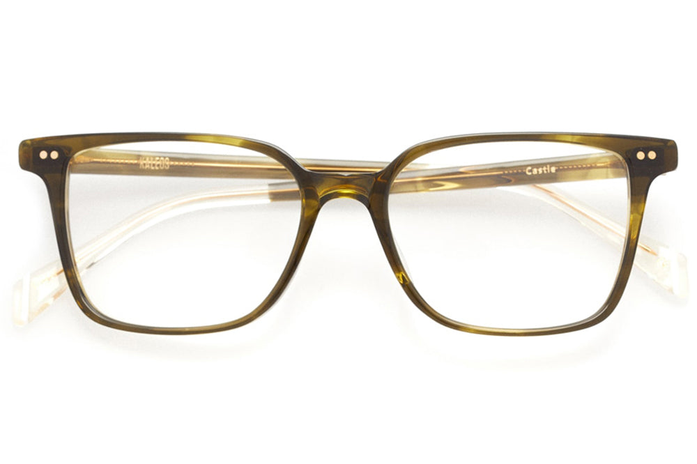 Kaleos Eyehunters - Castle Eyeglasses Green Tortoise