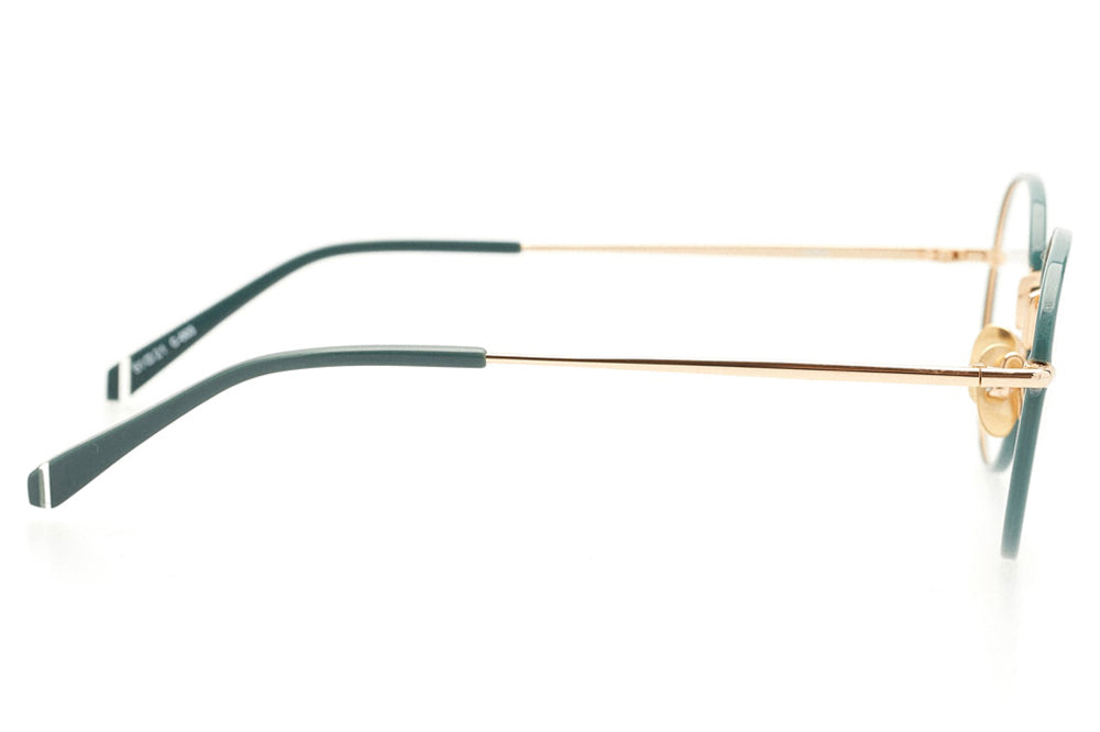 Kaleos Eyehunters - Hooper Eyeglasses Green/Gold