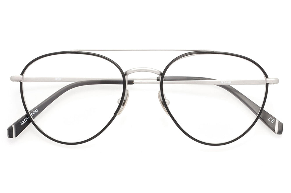 Kaleos Eyehunters - Goldmill Eyeglasses Black/Silver