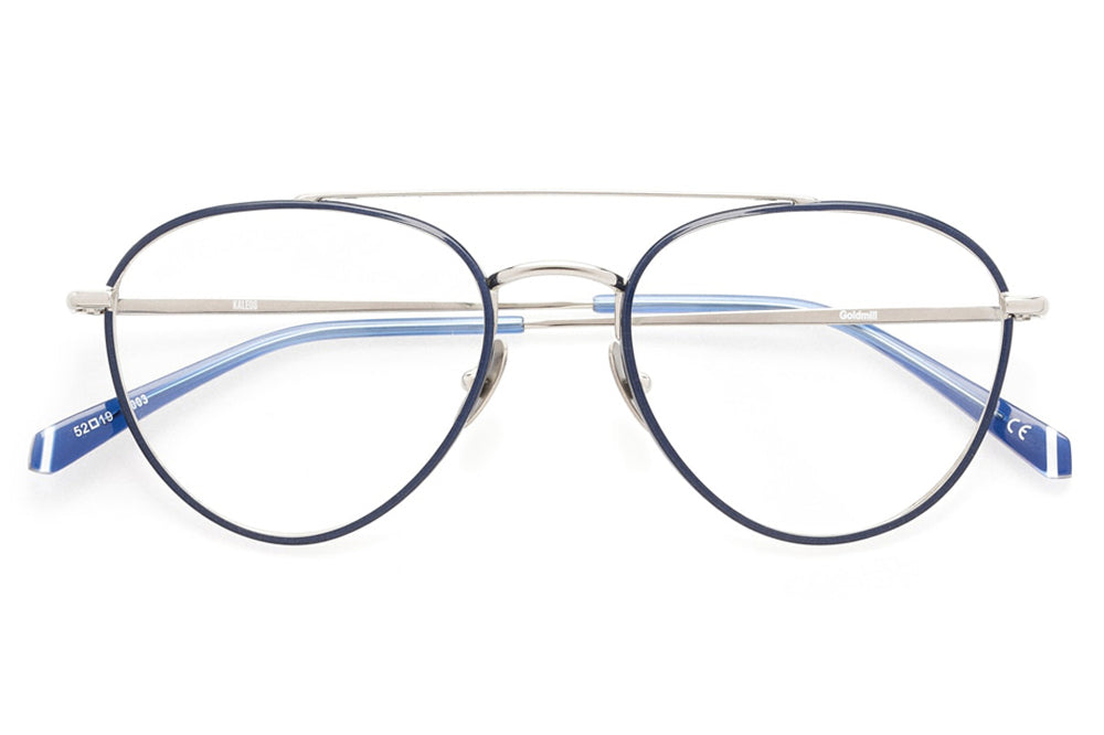 Kaleos Eyehunters - Goldmill Eyeglasses Blue/Silver