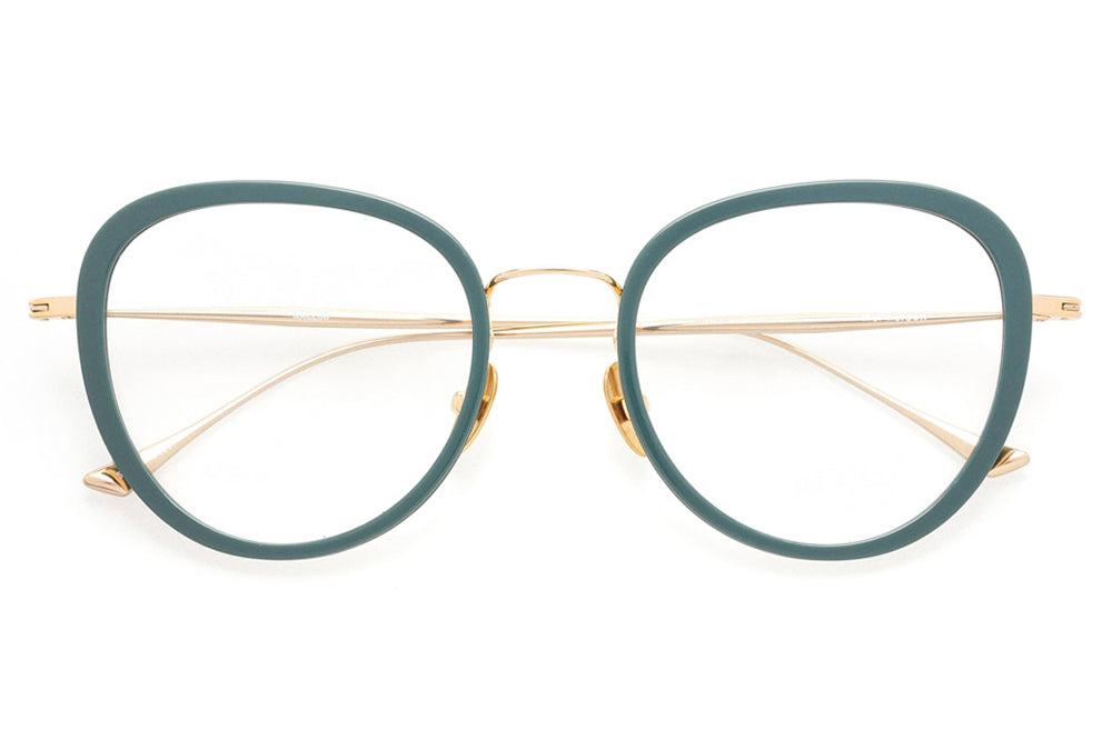 Kaleos Eyehunters - McPherson Eyeglasses Dark Green/Gold