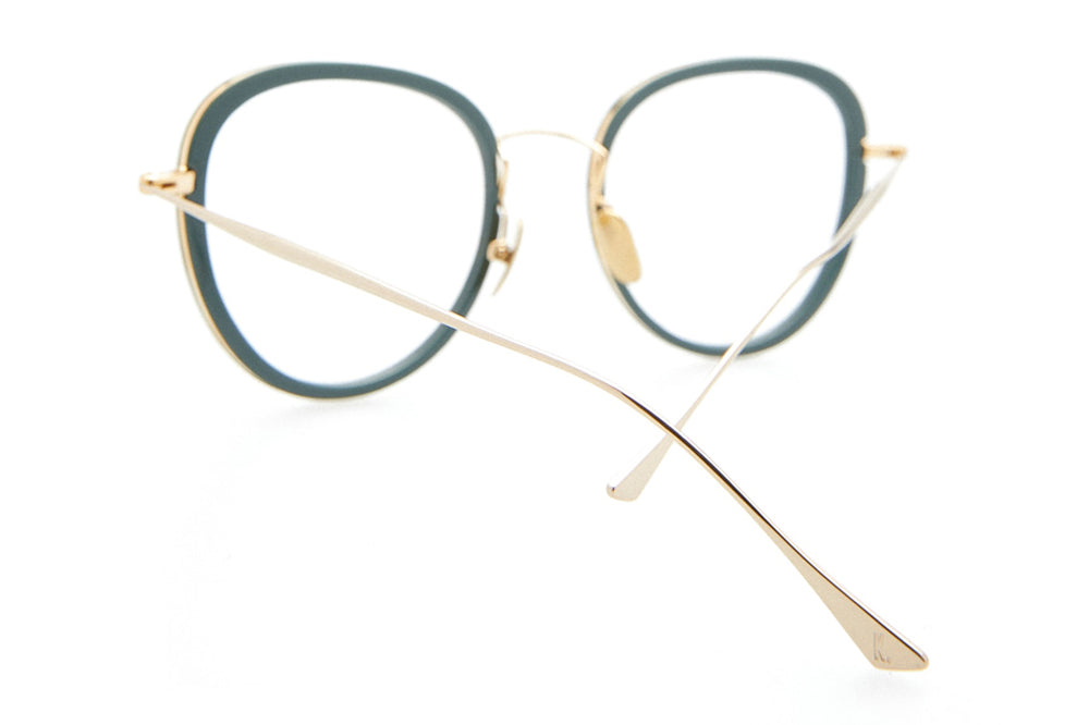 Kaleos Eyehunters - McPherson Eyeglasses Dark Green/Gold