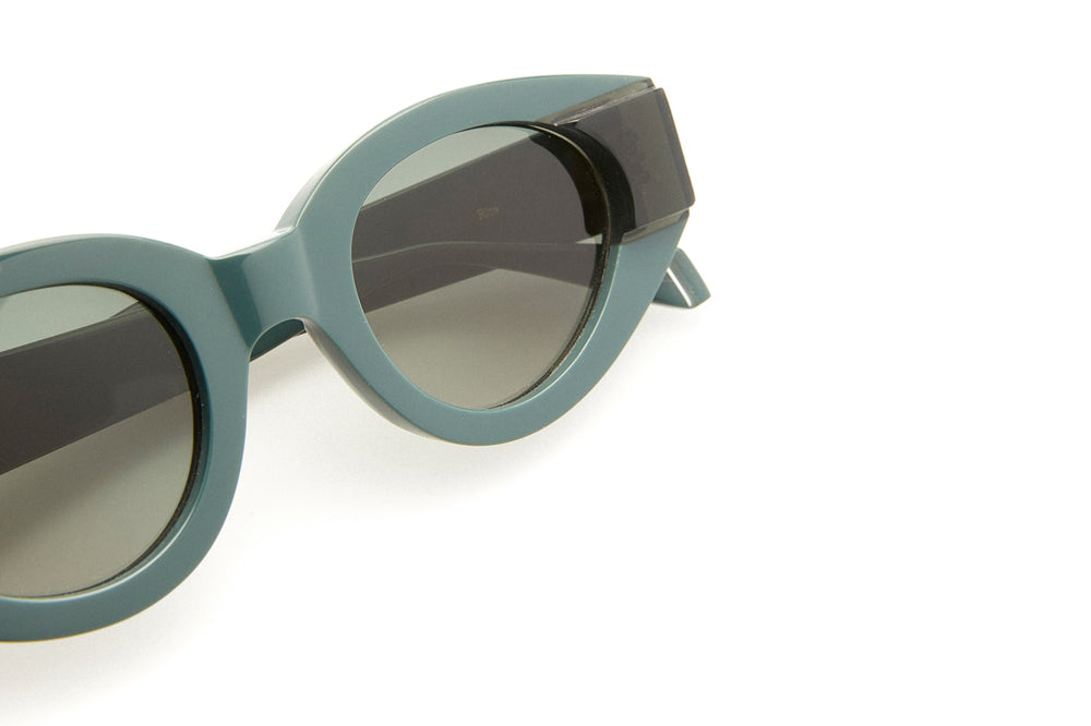 Kaleos Eyehunters - Rice Sunglasses Dark Green/Transparent Grey-Green
