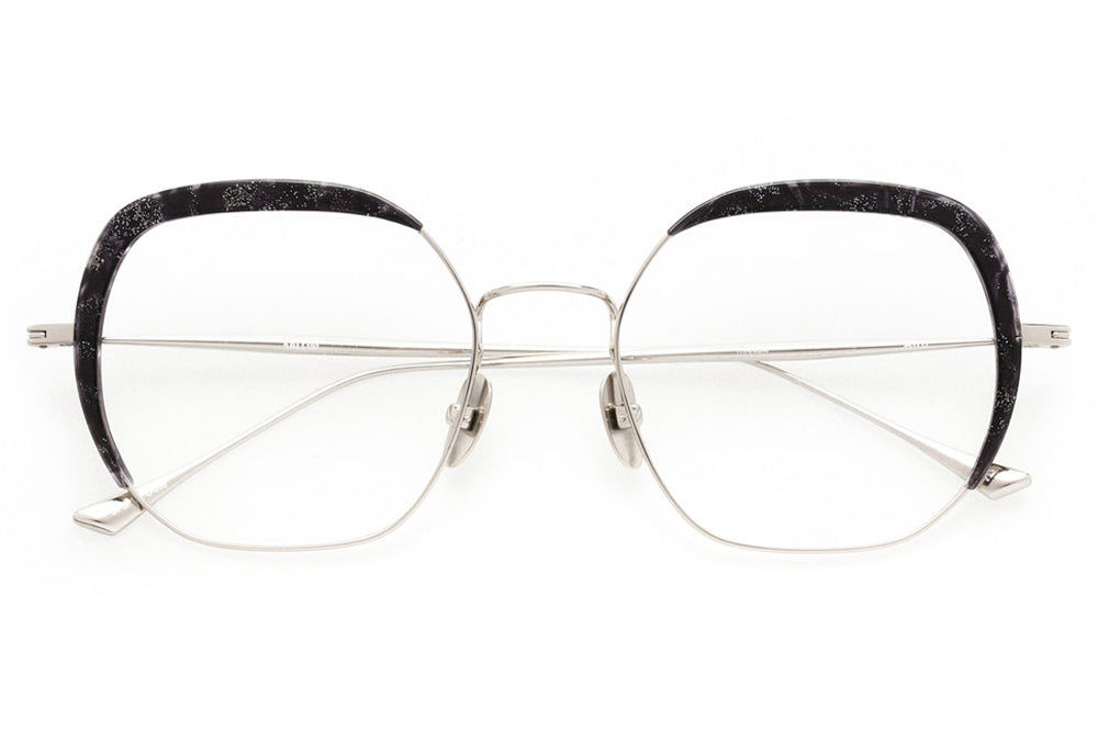 Kaleos Eyehunters - Aird Eyeglasses Silver/Black Tortoise