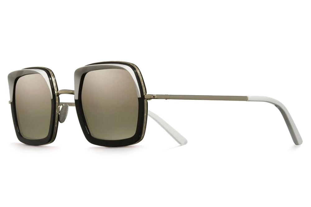 Cutler and Gross - 1301 Sunglasses White on Black