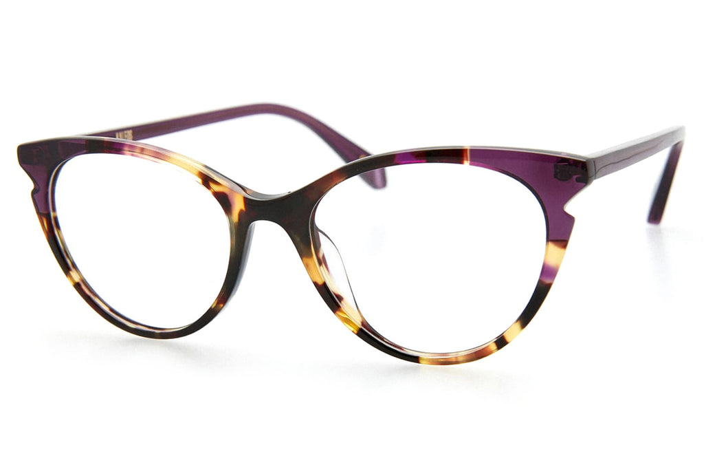 Kaleos Eyehunters - Darrow Eyeglasses Brown Tortoise/Purple Tortoise