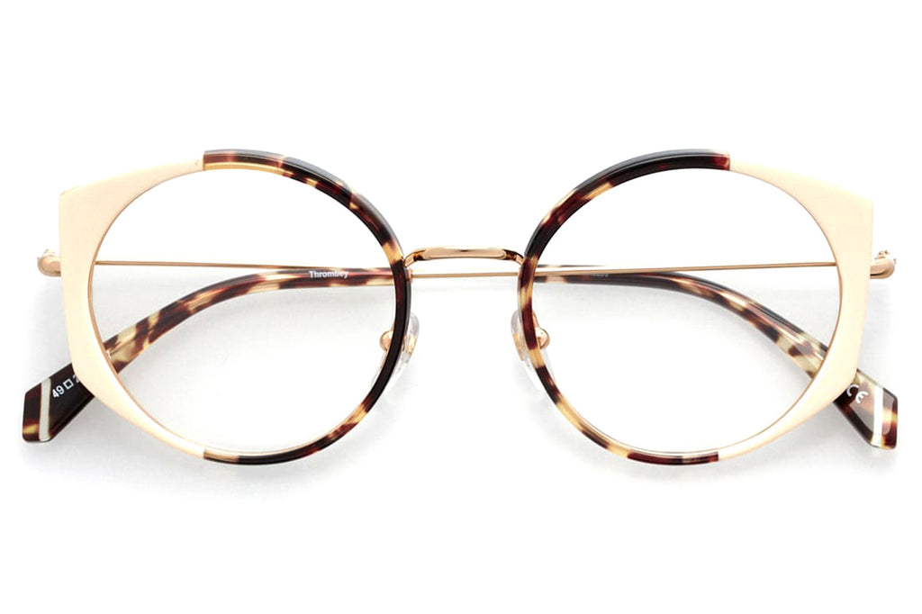 Kaleos Eyehunters - Thrombey Eyeglasses Pearl White/Brown Tortoise