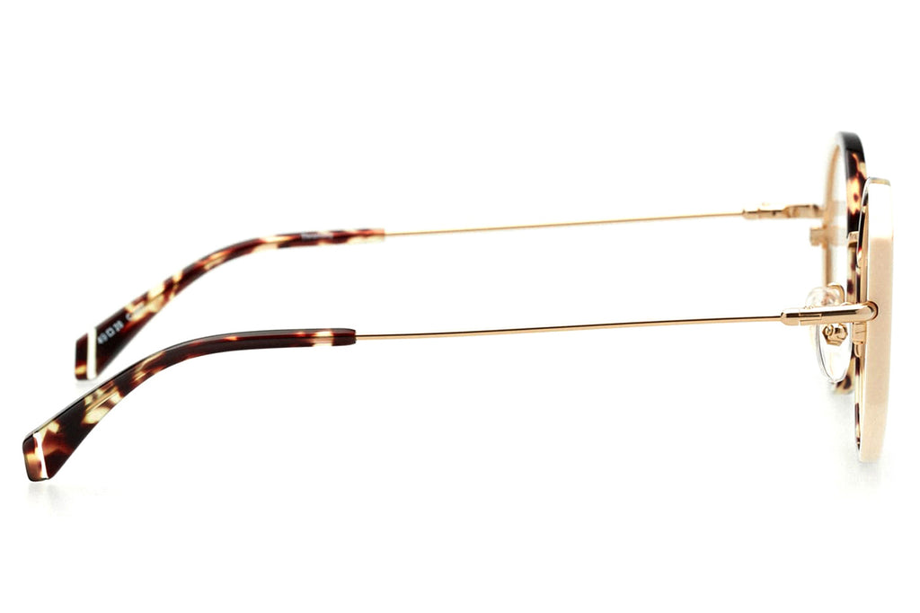 Kaleos Eyehunters - Thrombey Eyeglasses Pearl White/Brown Tortoise