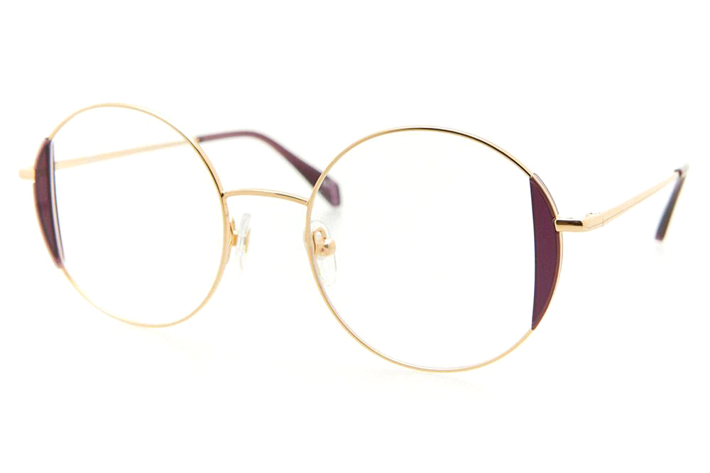 Kaleos Eyehunters - Kass Eyeglasses Gold/Purple