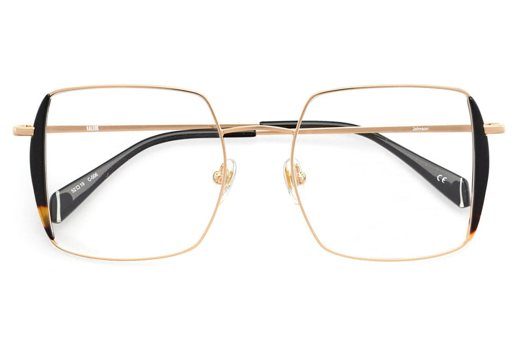 Kaleos Eyehunters - Johnson Eyeglasses Gold/Black/Tortoise