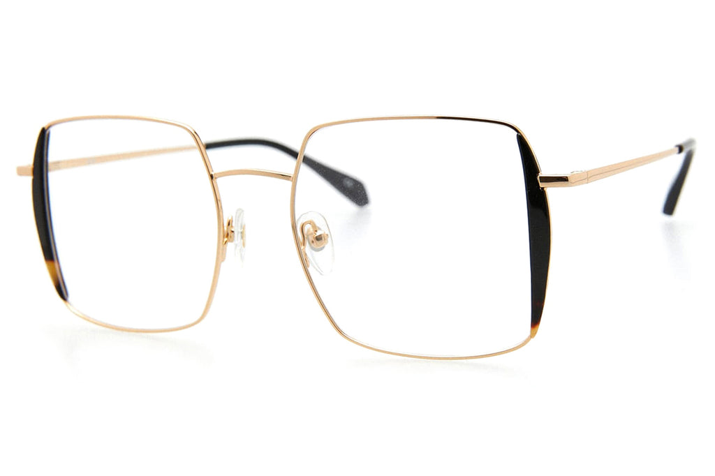 Kaleos Eyehunters - Johnson Eyeglasses Gold/Black/Tortoise