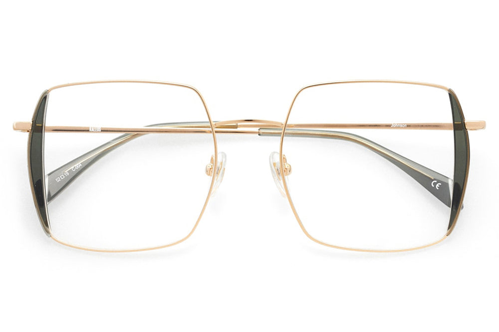 Kaleos Eyehunters - Johnson Eyeglasses Gold/Grey