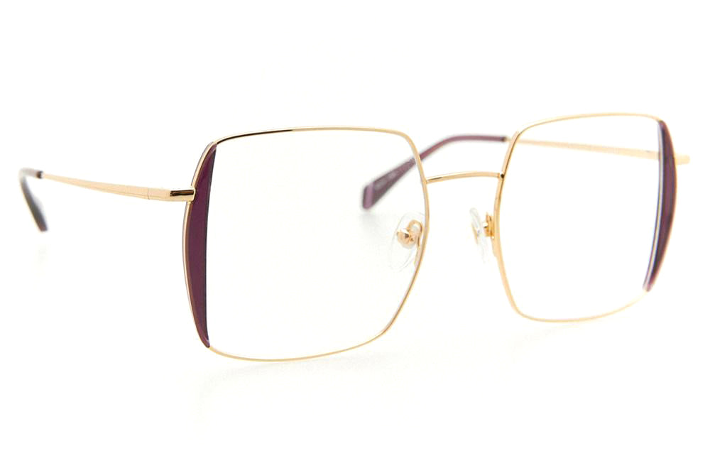 Kaleos Eyehunters - Johnson Eyeglasses Gold/Purple