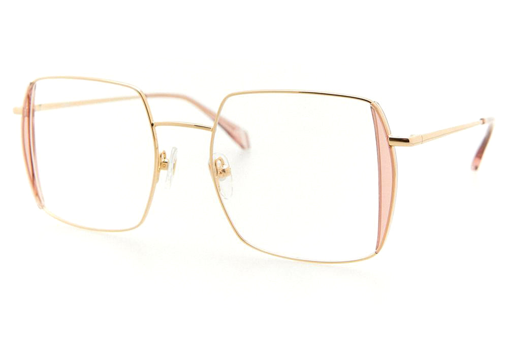 Kaleos Eyehunters - Johnson Eyeglasses Gold/Pink