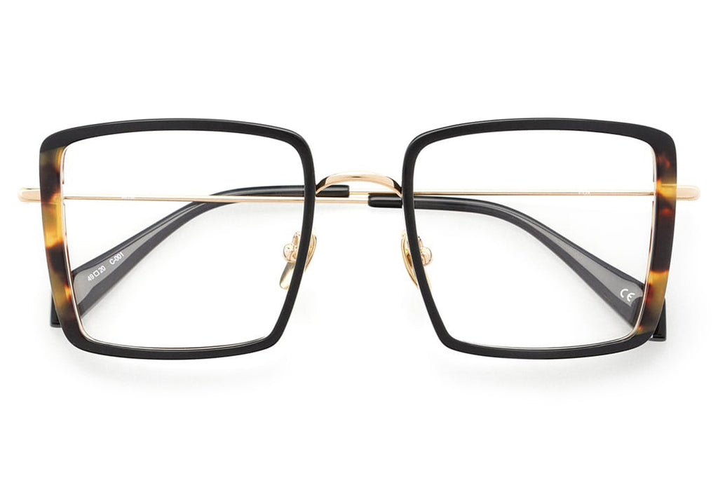 Kaleos Eyehunters - Fox Eyeglasses Black/Tortoise