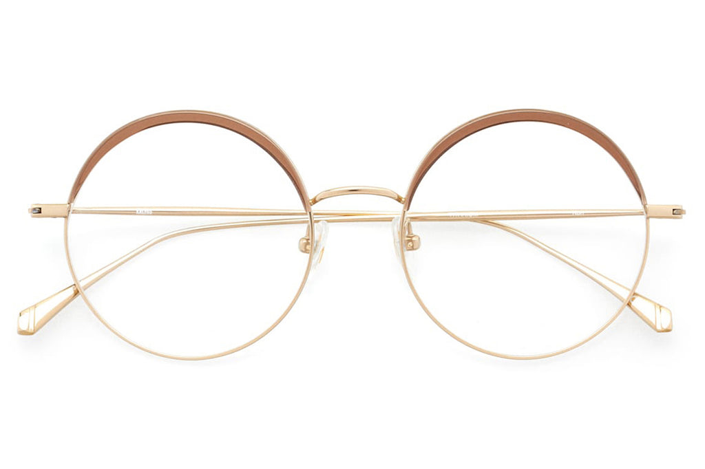 Kaleos Eyehunters - Korr Eyeglasses Light Brown/Gold