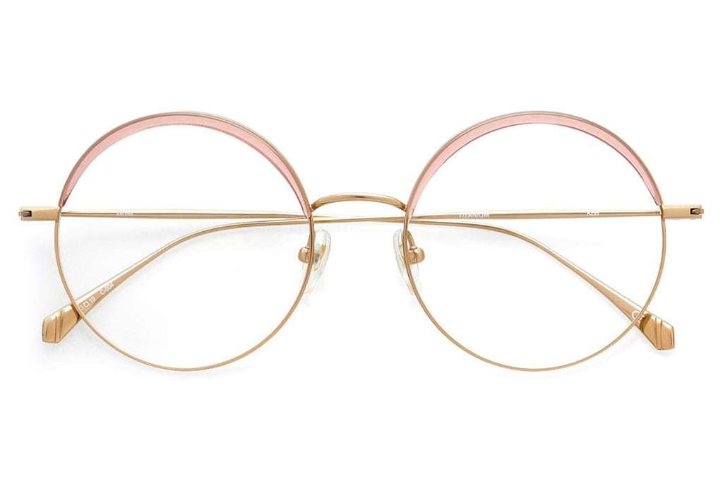 Kaleos Eyehunters - Korr Eyeglasses Transparent Pink/Gold