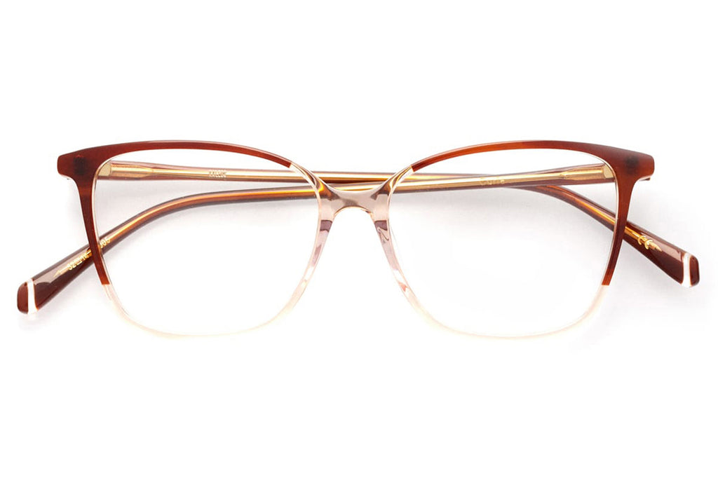 Kaleos Eyehunters - Curie Eyeglasses Transparent Pink/Brown