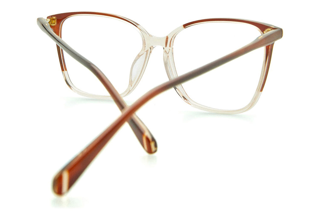 Kaleos Eyehunters - Curie Eyeglasses Transparent Pink/Brown