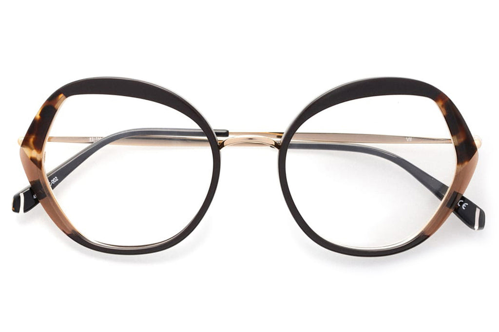 Kaleos Eyehunters - Vil Eyeglasses Black/Dark Brown Tortoise/Taupe