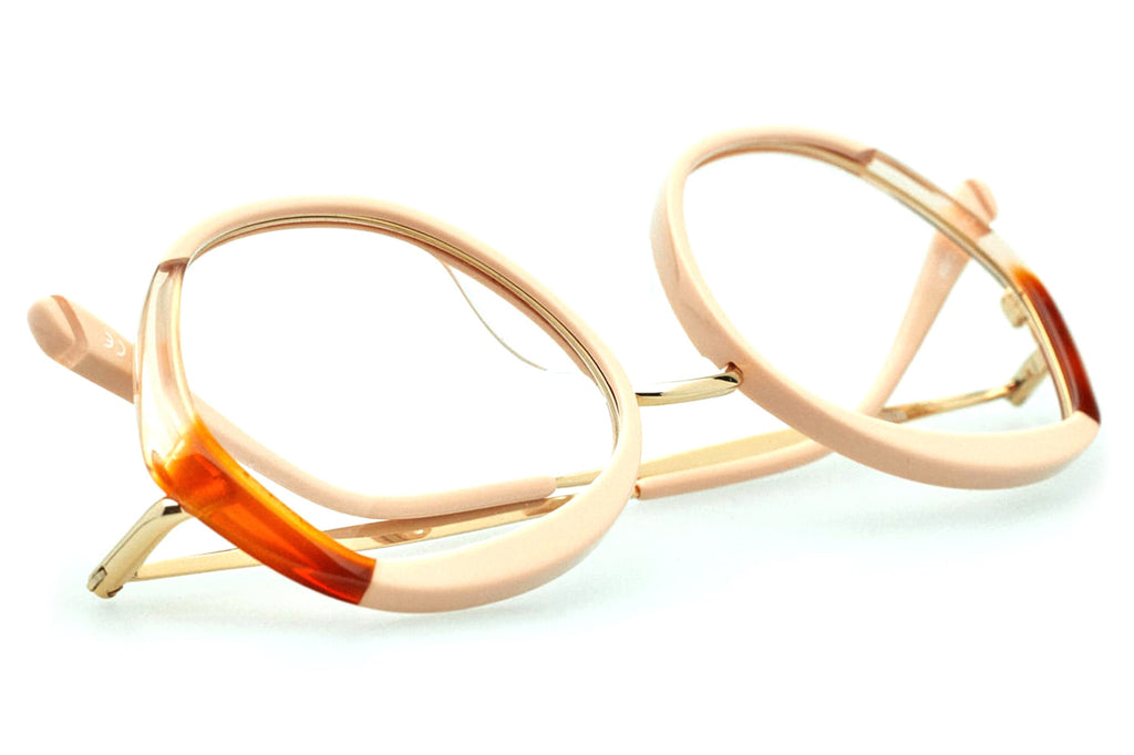Kaleos Eyehunters - Vil Eyeglasses Pink/Caramel/Transparent Pink