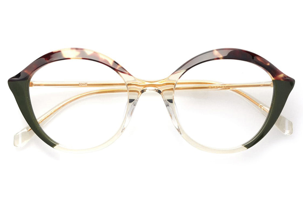 Kaleos Eyehunters - Spencer Eyeglasses Brown Tortoise/Opaque Green