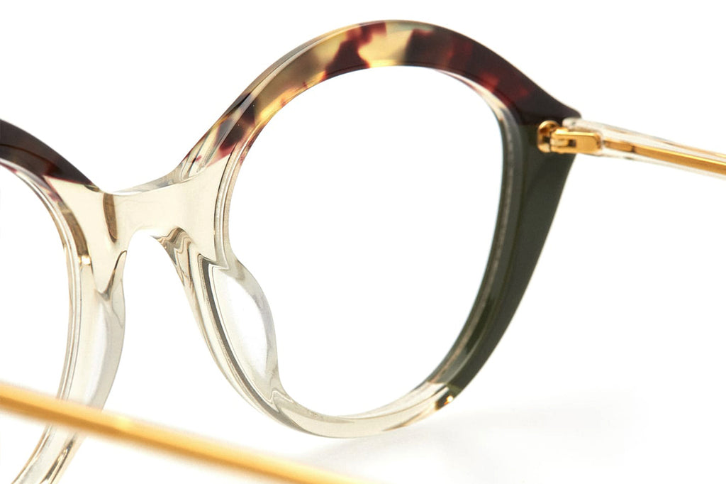 Kaleos Eyehunters - Spencer Eyeglasses Brown Tortoise/Opaque Green