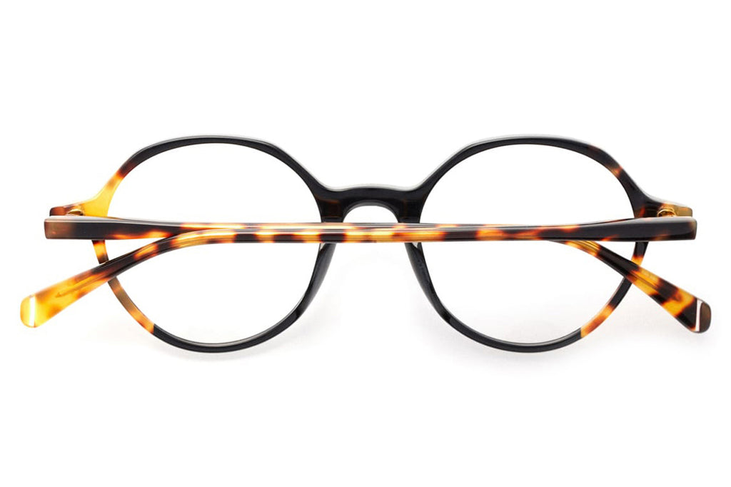 Kaleos Eyehunters - Varela Eyeglasses Black/Caramel Tortoise
