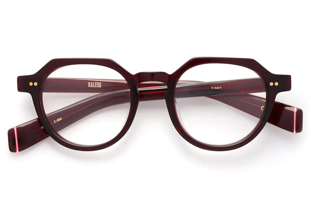 Kaleos Eyehunters - Eden Eyeglasses Transparent Garnet