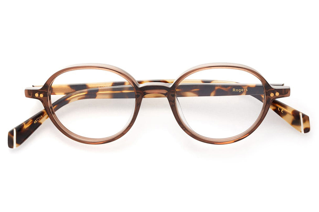 Kaleos Eyehunters - Rogers Eyeglasses Transparent Brown/Brown Tortoise