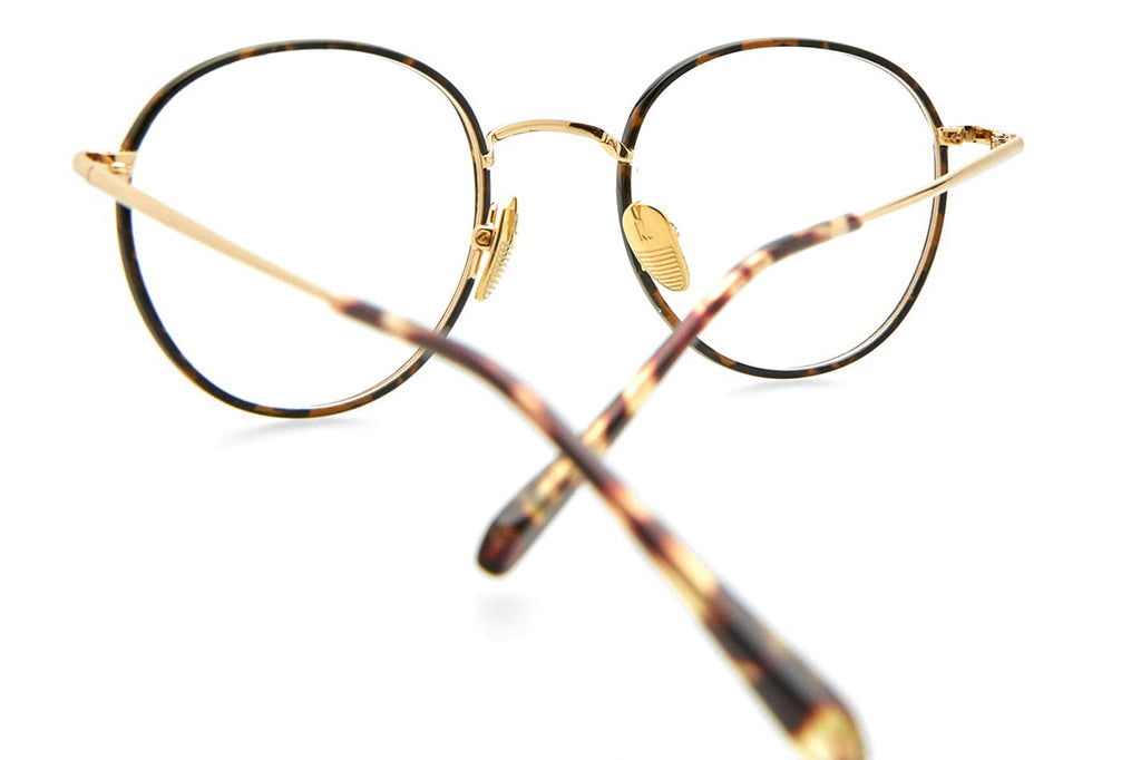 Kaleos Eyehunters - Yi Eyeglasses Brown Tortoise/Gold