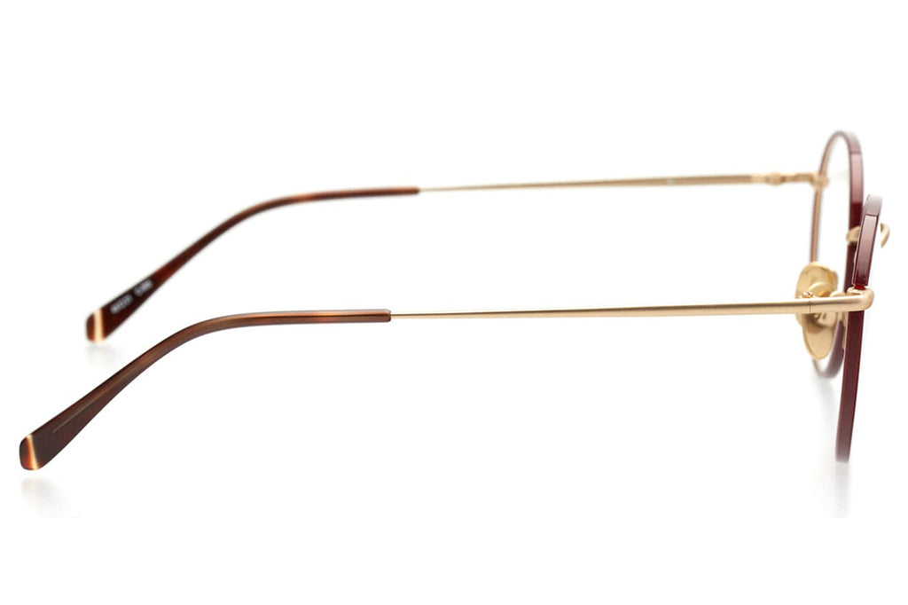 Kaleos Eyehunters - Yi Eyeglasses Bordeaux/Gold