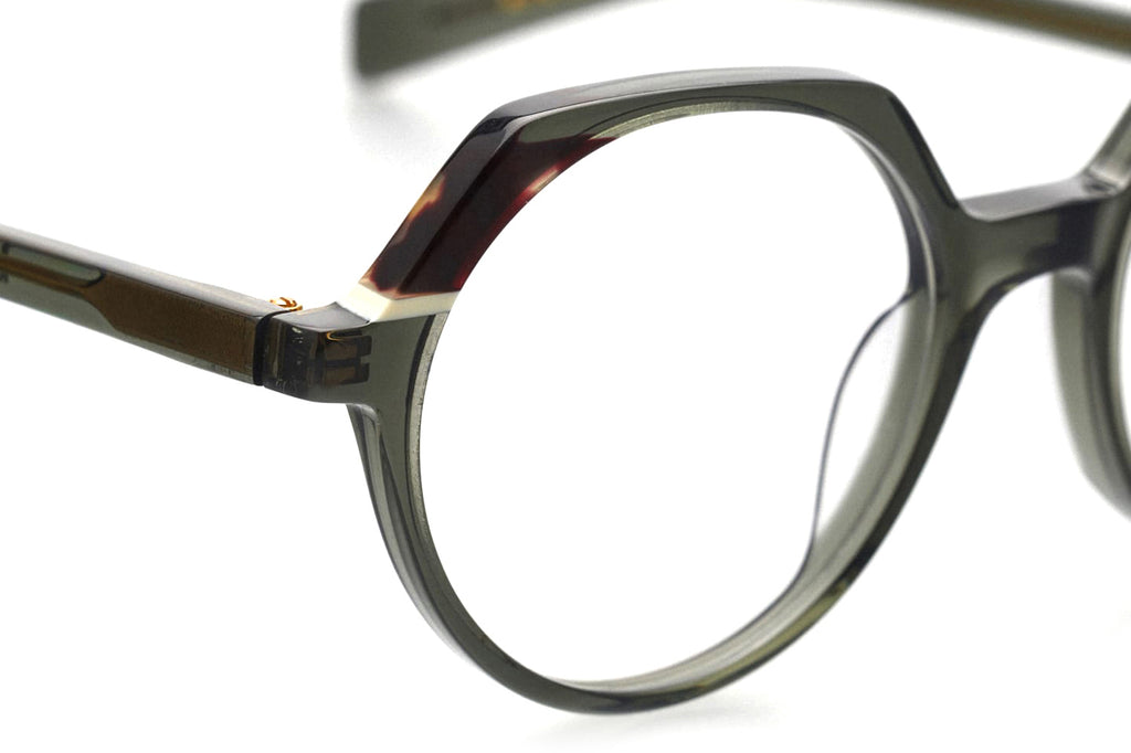 Kaleos Eyehunters - Hanson Eyeglasses Transparent Grey