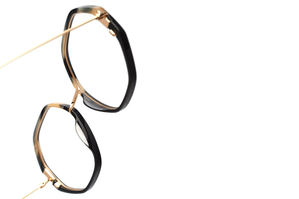Kaleos Eyehunters - Hollander Eyeglasses Black/Havana Horn